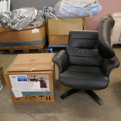 3248 - A pair of Kuka Karma Chairs with one Ottoman (requires attention), Original RRP £583.33 + Vat (4219-... 