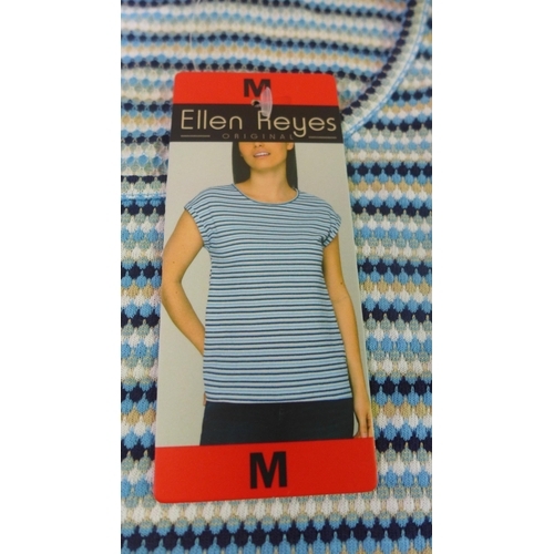 6111 - Large bag of Ellen Reyes t-shirts, mixed sizes and colours, and a hat (347-649) *This lot is subject... 