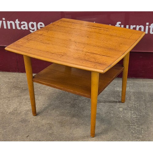 4 - A Danish square teak coffee table