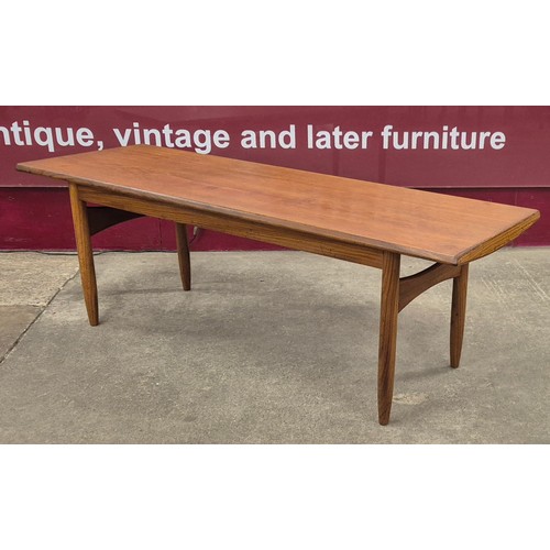 19 - A Danish teak rectangular coffee table