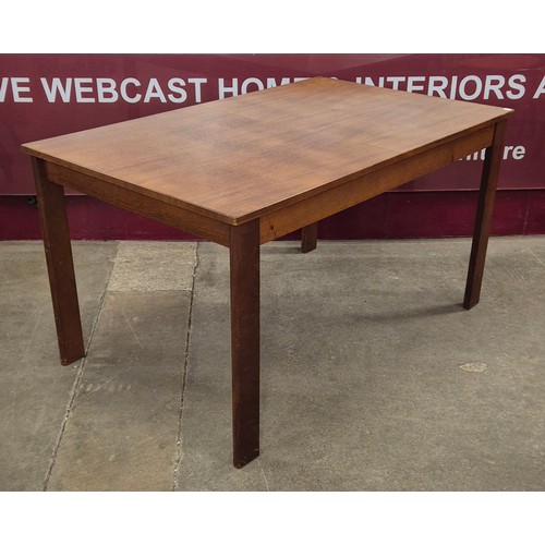 49 - A Danish Mogens Kold teak rectangular extending dining table and four chairs