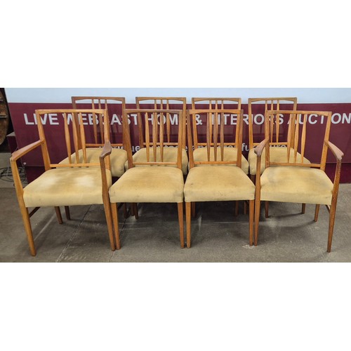 52 - A set of eight Gordon Russel teak dining chairs