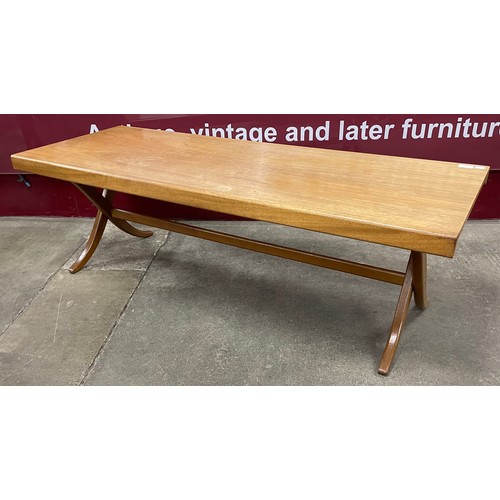 64 - A teak rectangular coffee table