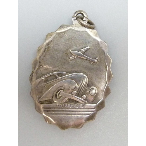 7096 - A silver Georg Jensen St Christopher pendant, 15.5g, 3.7cm including loop