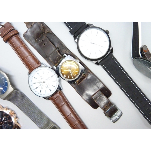 7160 - A collection of wristwatches including Skagen and Timex