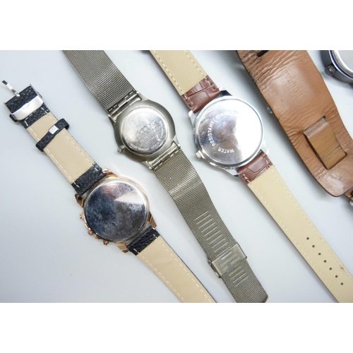 7160 - A collection of wristwatches including Skagen and Timex