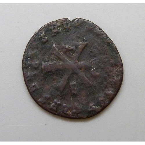 7172 - Coins - Magnentius, 350-353, Double Centenionalis, 6.7g, Christian Empire, very rare