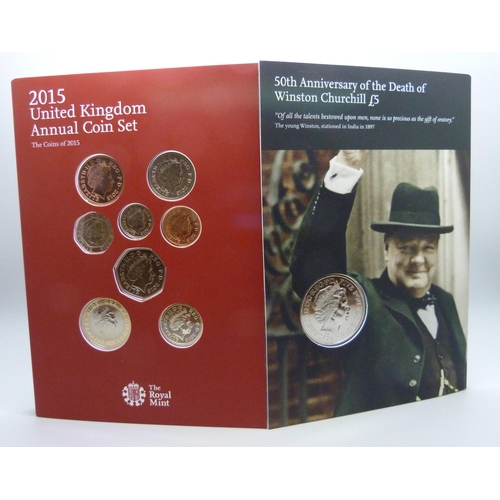 7191 - A Royal Mint 2015 United Kingdom Annual Coin set