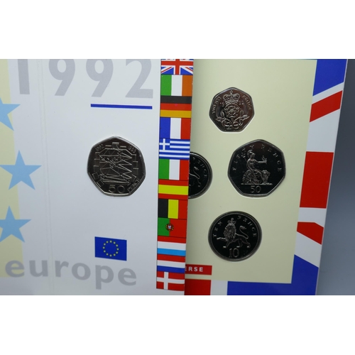 7222 - Two sets of coins including 1993 UK Brilliant Uncirculated coin collection and 1992 UK Brilliant Unc... 