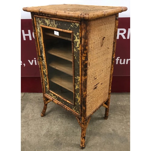 107 - A Victorian Aesthetic Movement bamboo pier cabinet