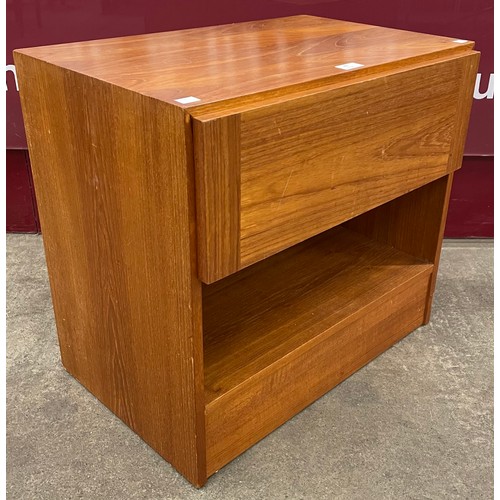 85 - A Danish teak bedside cabinet