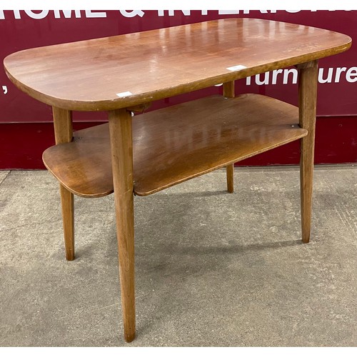 86 - A teak two tier coffee table