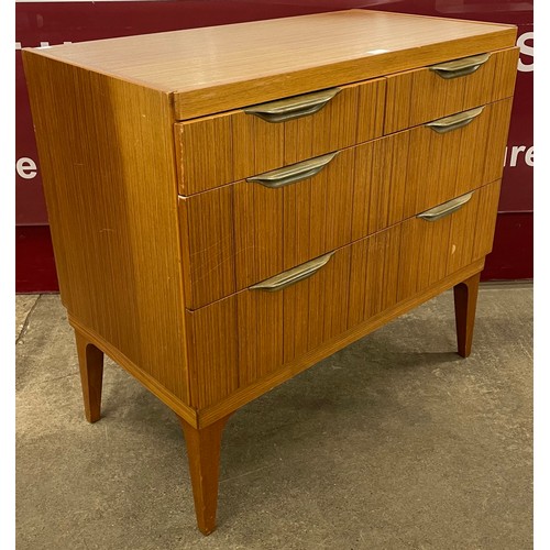 90 - A Remploy teak chest of drawers