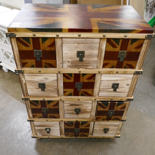 3001 - A Union Jack 12 drawer chest