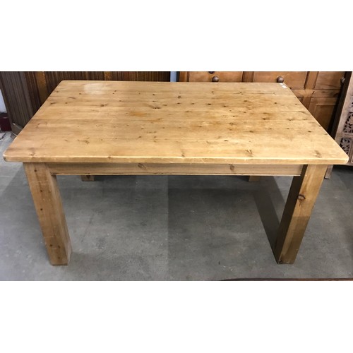 209 - A pine rectangular kitchen table