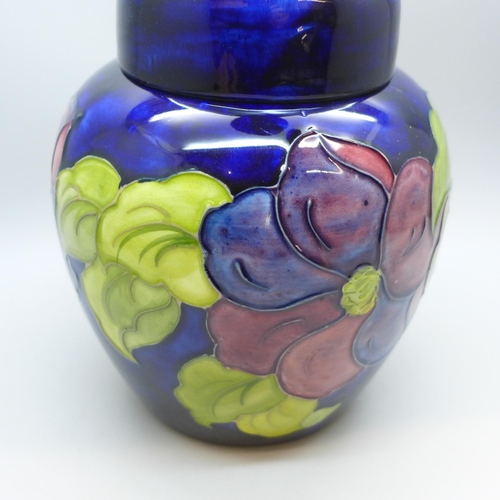 2008 - A Moorcroft Anemone ginger jar, painted signature to base, 16cm