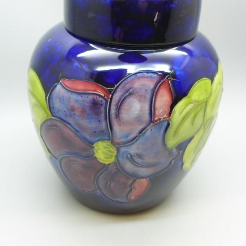 2008 - A Moorcroft Anemone ginger jar, painted signature to base, 16cm