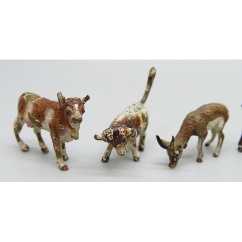 2031 - A collection of Viennese cold painted miniature animal figures, twelve in total