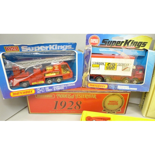 2051 - A collection of Matchbox model vehicles including two Super Kings, K9 and K24, Models of Yesteryear ... 