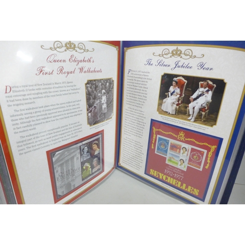 2072 - Stamps; The Queen Elizabeth II International Stamp Collection, Limited Edition collection in large b... 