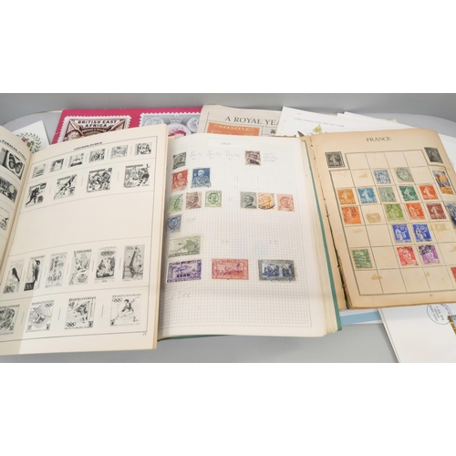 2087 - Stamps; a collection of World Stamps, GB mint pre and post decimal, a box of stamps sorted by countr... 