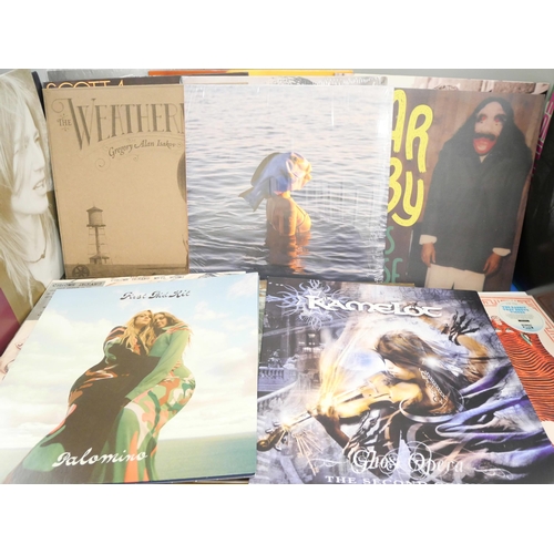 2094 - Twenty-seven rock and pop LP records, modern and re-issues, Elvis, Neil Young, Robert Plant, Sade, J... 