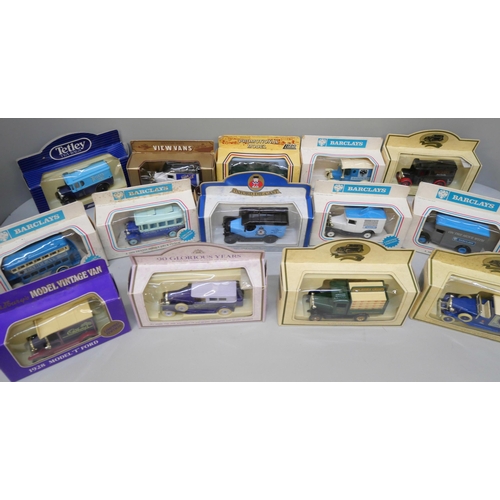 2102 - A collection of model vehicles including Matchbox Originals Authentic Recreations, in sealed packs, ... 