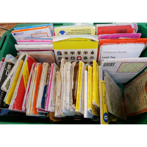 2104 - A box of assorted Ordnance Survey maps, card games, a Wind in the Willows game, cigarette cards incl... 