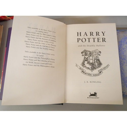 2110 - Five Harry Potter first edition books plus five other J K Rowling books