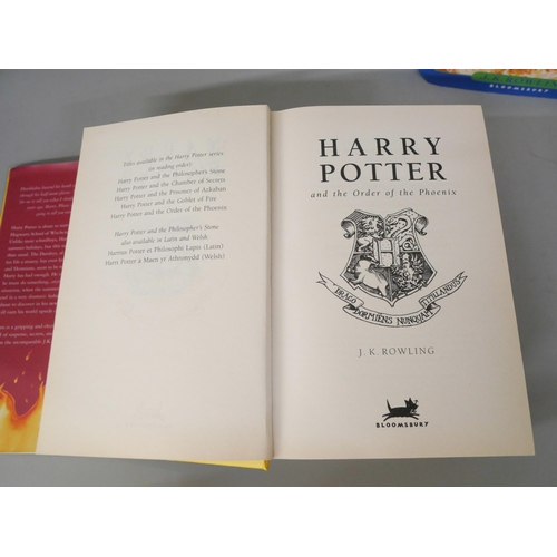 2110 - Five Harry Potter first edition books plus five other J K Rowling books