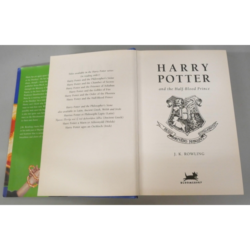 2110 - Five Harry Potter first edition books plus five other J K Rowling books