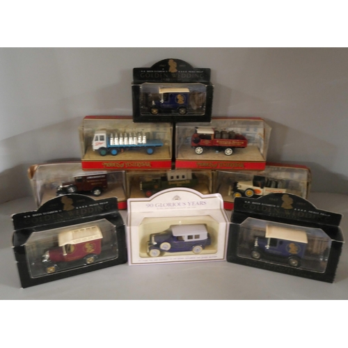 2124 - A box of Die-Cast model vehicles to include three Lledo Fifty Years Royal Die-Cast Souvenir, Lledo 9... 