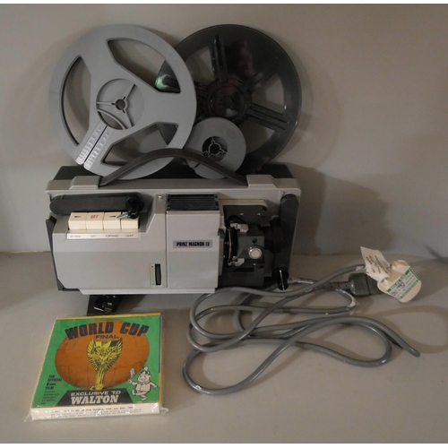 2128 - A Prinz Magnon Duo dual gauge projector includes the 1966 World Cup Final official 8mm film