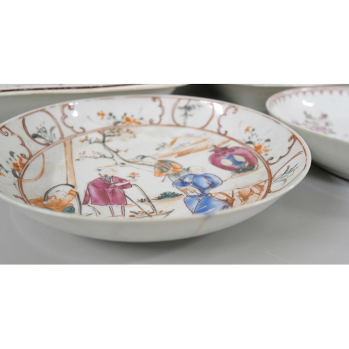 2144 - A collection of Chinese and English pottery includes two John and WM Ridgway plate C1820, a Wedgwood... 