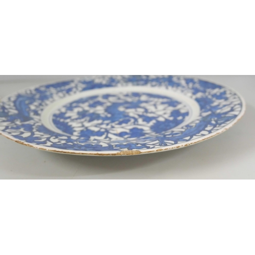 2144 - A collection of Chinese and English pottery includes two John and WM Ridgway plate C1820, a Wedgwood... 