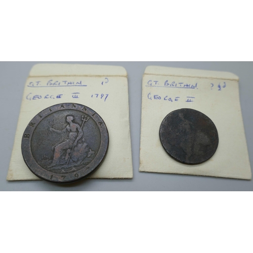 2169 - A colelction of coins, including commemorative crowns