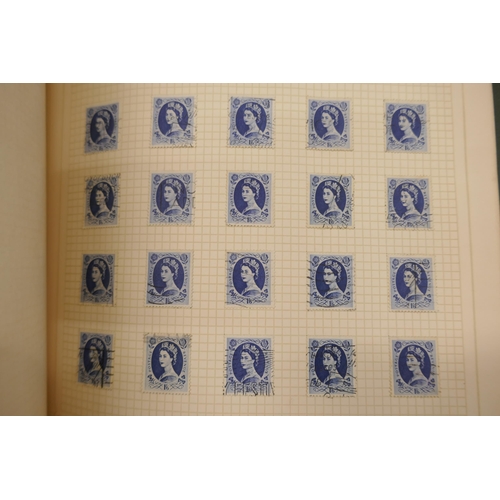 2188 - Stamps; three albums, Queen Elizabeth II in The Favourite Philatelic Album, Victorian through to Que... 