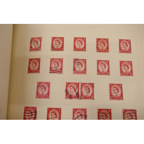 2188 - Stamps; three albums, Queen Elizabeth II in The Favourite Philatelic Album, Victorian through to Que... 