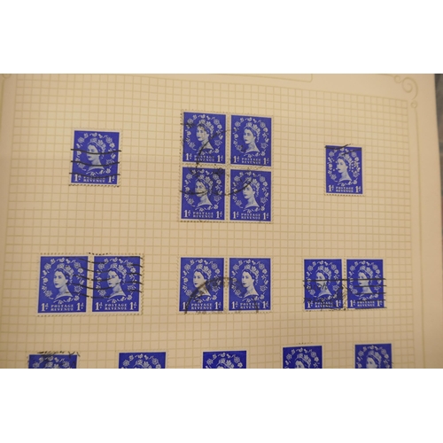 2188 - Stamps; three albums, Queen Elizabeth II in The Favourite Philatelic Album, Victorian through to Que... 