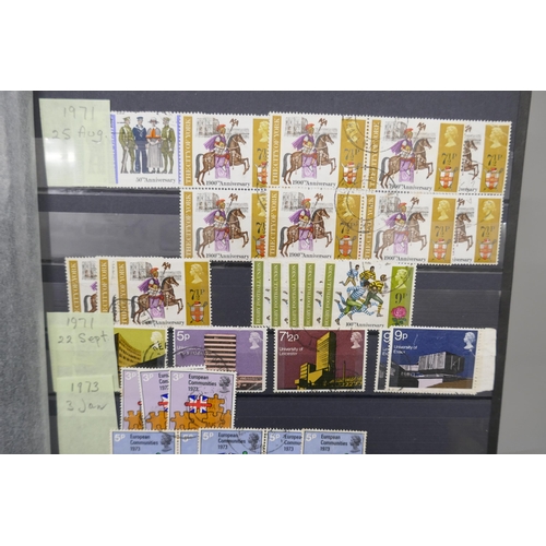 2188 - Stamps; three albums, Queen Elizabeth II in The Favourite Philatelic Album, Victorian through to Que... 