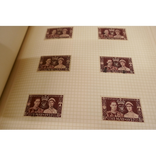 2188 - Stamps; three albums, Queen Elizabeth II in The Favourite Philatelic Album, Victorian through to Que... 