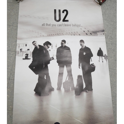 2200 - Two large posters, U2 and Genesis