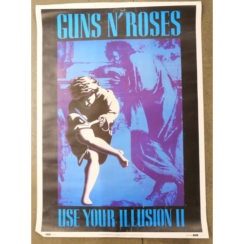 2201 - Two promotional posters, Guns n’ Roses and Rory Gallagher