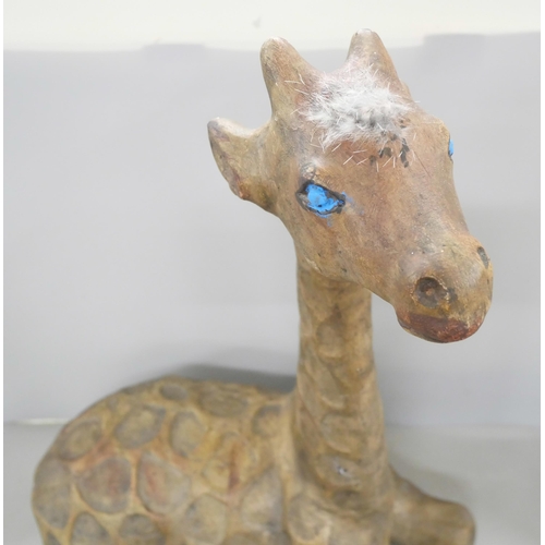 2211 - A large model of a giraffe, 1970s, 48cm