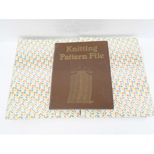 2227 - Three binders of retro knitting patterns **PLEASE NOTE THIS LOT IS NOT ELIGIBLE FOR IN-HOUSE POSTING... 