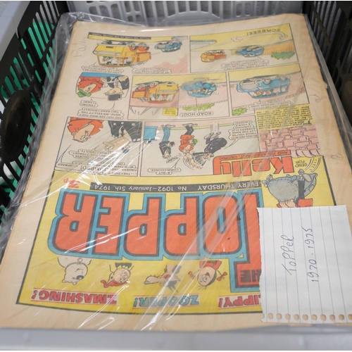 2251 - A box of 1960s and 1970s The Topper comics, approximately 150 in total