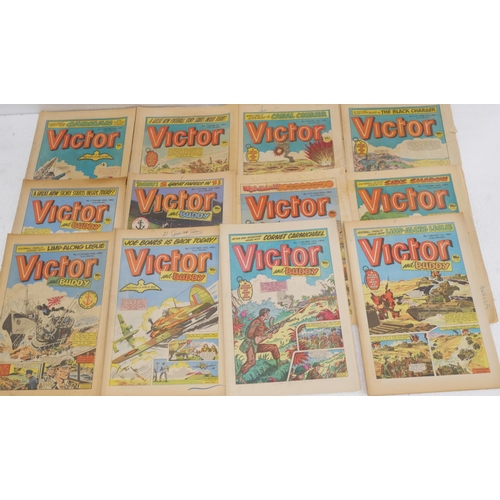 2264 - A box of 1980s Victor comics, approximately 60 and The Beezer comics, 1950s to 1971, over 100