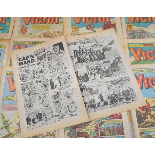 2264 - A box of 1980s Victor comics, approximately 60 and The Beezer comics, 1950s to 1971, over 100