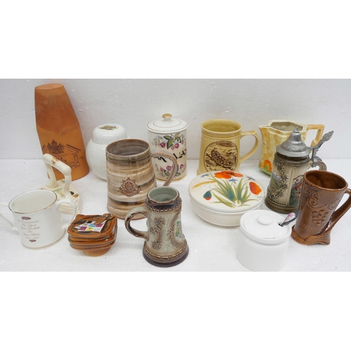 2266 - Two boxes of assorted items, includes a silver plated tea service, wooden jewellery box, a Swiss mad... 