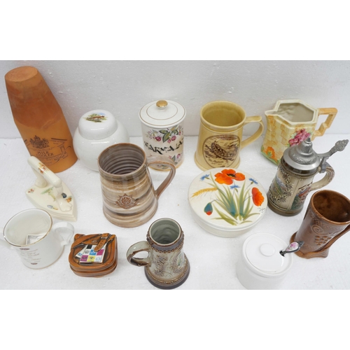 2266 - Two boxes of assorted items, includes a silver plated tea service, wooden jewellery box, a Swiss mad... 